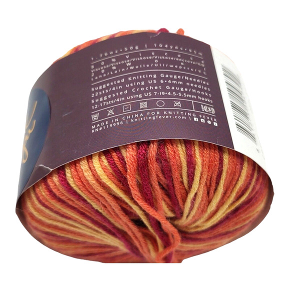 1 Skein Ella Rae Cozy Bamboo Yarn Candy Corn #107 (50g, 104 yds, 95 m) 3 Light - Picture 4 of 5